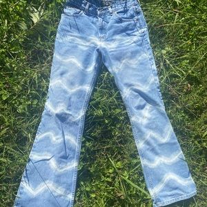 Custom made vintage lightning jeans